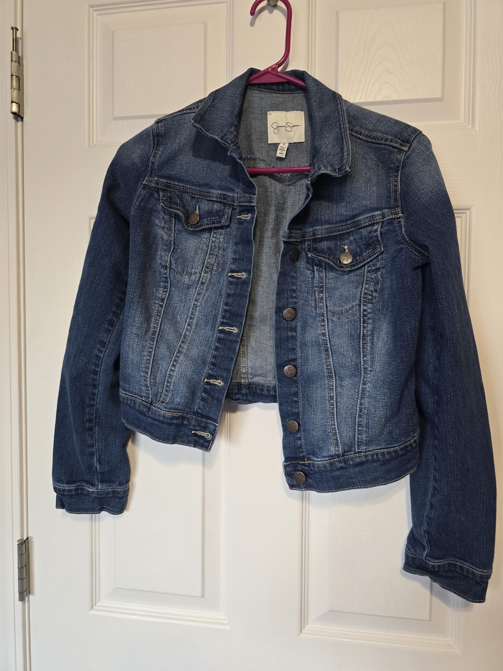Jessica Simpson Dark Blue Denim Jean Jacket